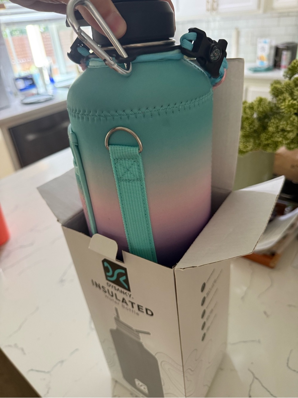 Large insulated water bottle